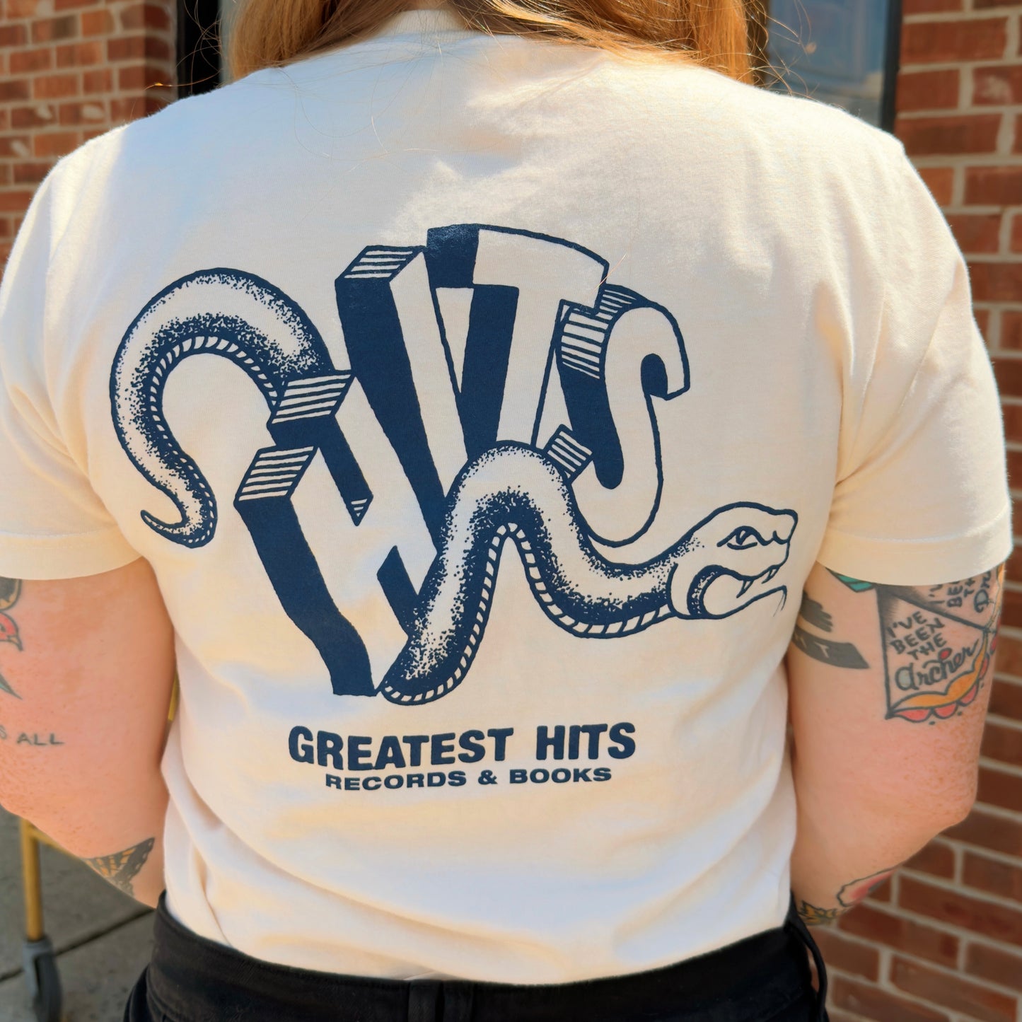 Hitsss Snake Tee - Ivory