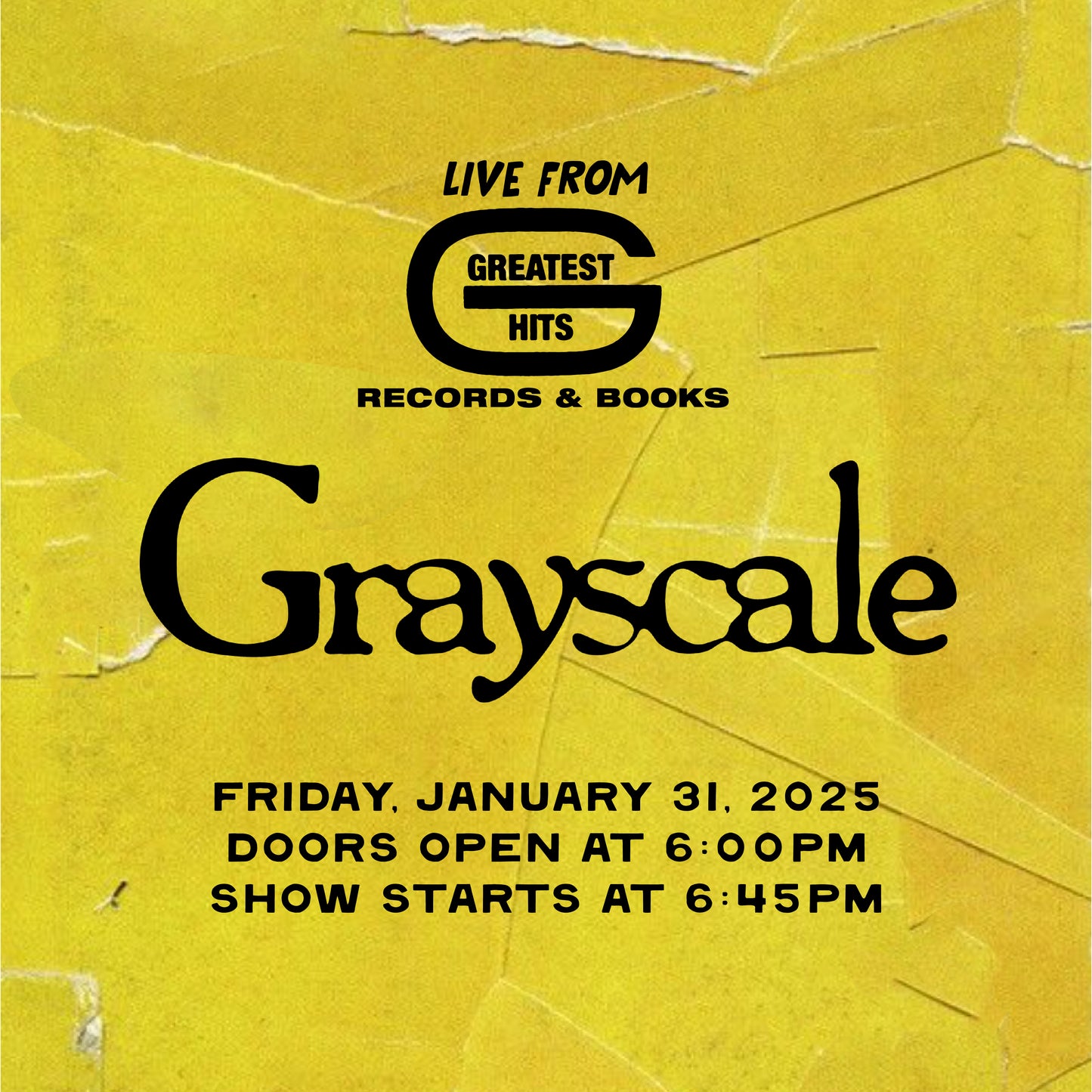 Grayscale In-Store Performance Ticket + The Hart Vinyl