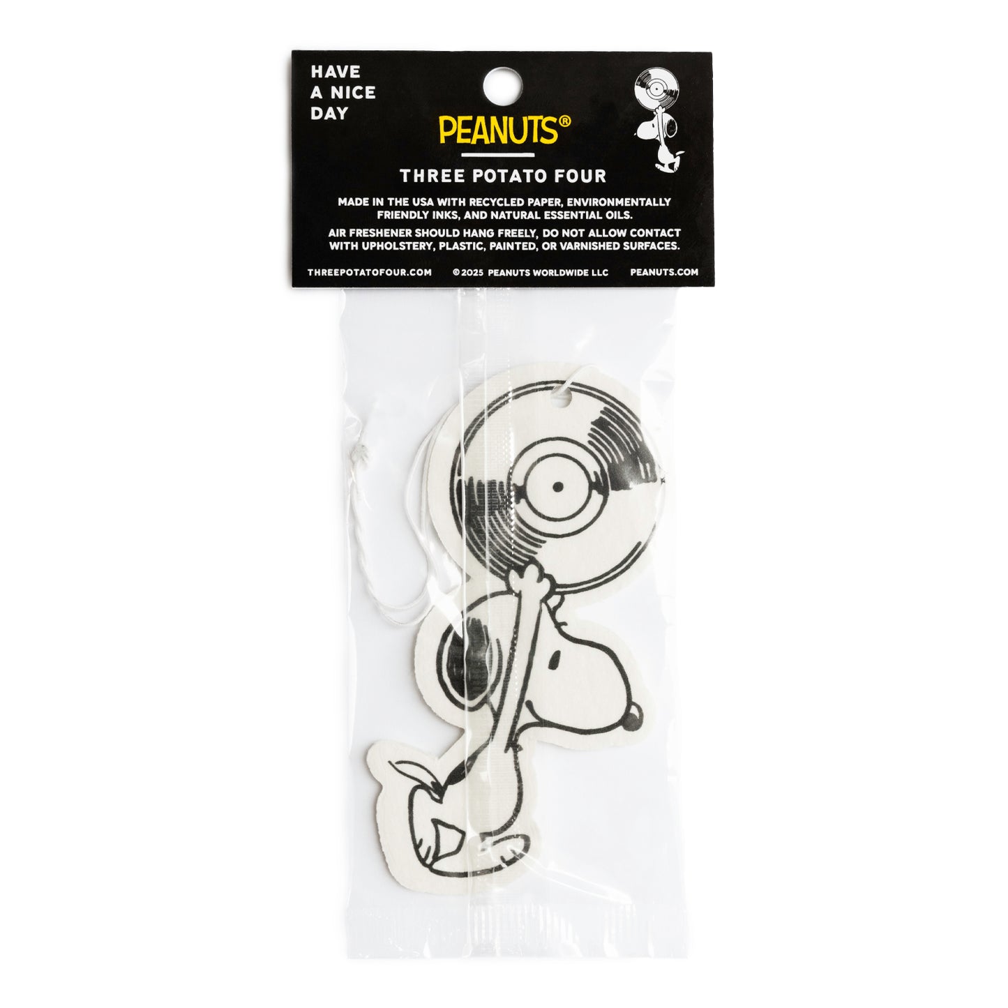 Snoopy Record Air Freshener - Greatest Hits Edition
