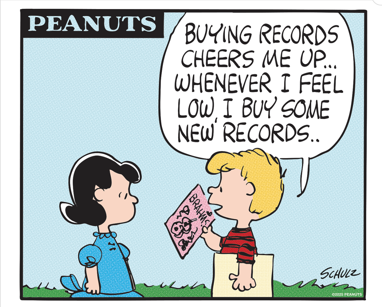 Peanuts Record 11 x 14 Print