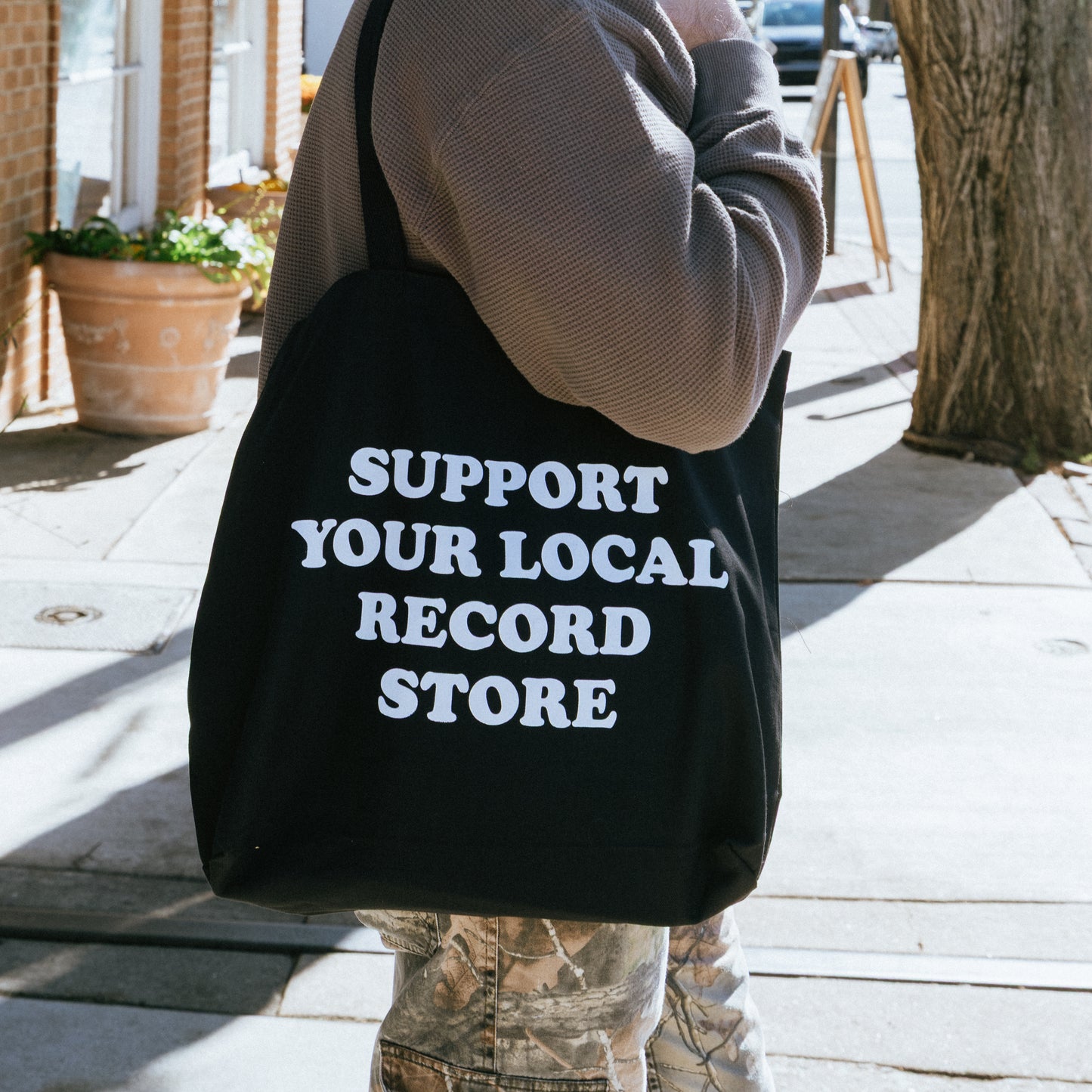 Snoopy Records Tote - Black