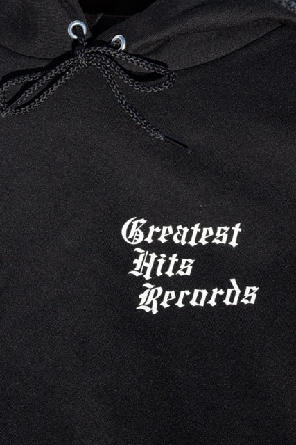 Greatest Hits Script Hoodie - Black