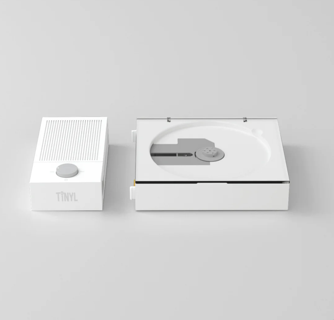 TINYL SPLIT: The Elegant White Modular 3-in-1 Portable CD Player