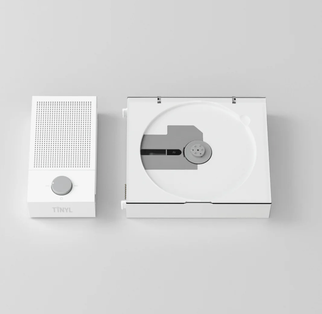 TINYL SPLIT: The Elegant White Modular 3-in-1 Portable CD Player