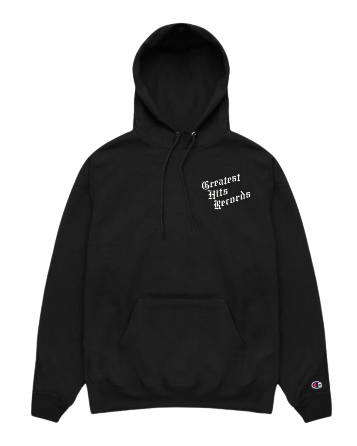 Greatest Hits Script Hoodie - Black