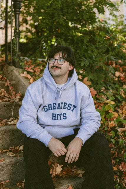Greatest Hits Collegiate Hoodie - Heather Grey