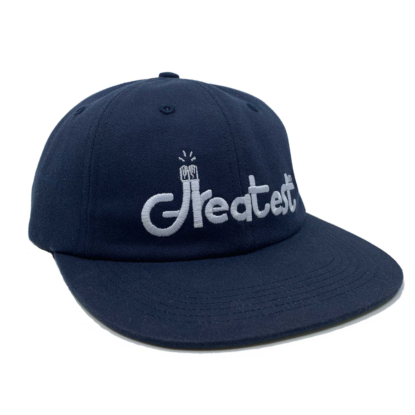 Greatest Hits High-Five Embroidered Logo Hat - Navy